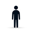 © tatianasun - Man Icon Vector Simple Flat Symbol. Male illustration isolated on white background