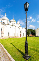 Poster - Russian orthodox St. Sophia Cathedral in Veliky Novgorod, Russia. Cathedral was founded in 1050