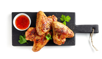 Canvas Print - Roasted chicken wings