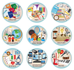 education icons vector