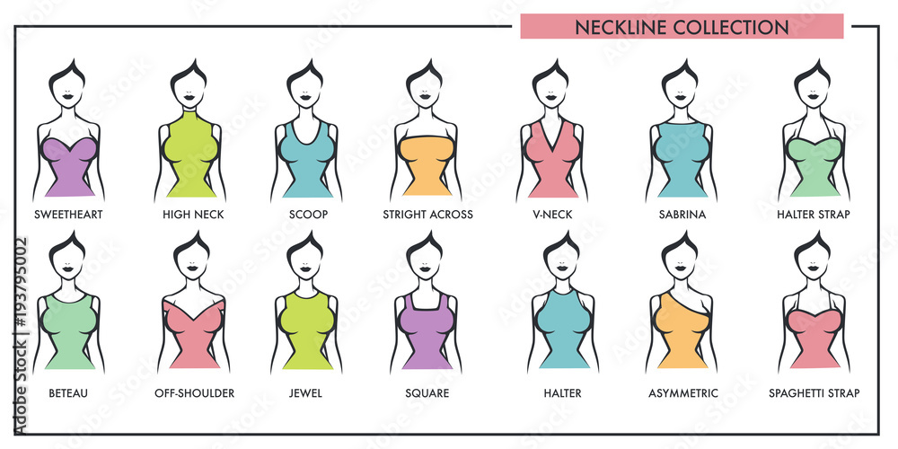 types of dress neck designs 797 Types Neckline Royalty-Free Images, Stock Photos & Pictures