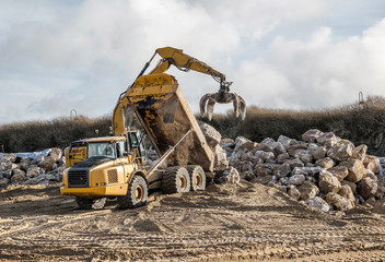 Canvas Print - camion de chantier