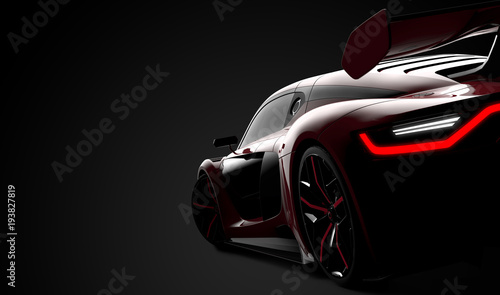 Obrazy Sporty Motorowe   tyl-czerwonego-nowoczesnego-samochodu-sportowego
