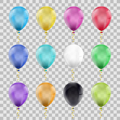 Poster - Set of multi-colored balloons