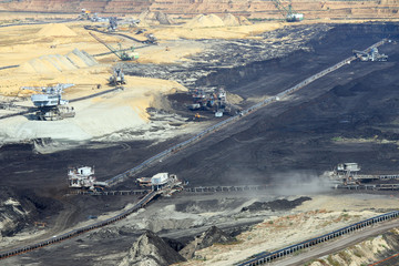 Wall Mural - open pit coal mine Kostolac Serbia