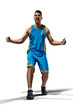 © 27mistral - happy basketball player isolated in white