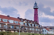 Scheveningen Lighthouse at sunset