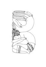 Letter B: Sleeping Couple Back To Back