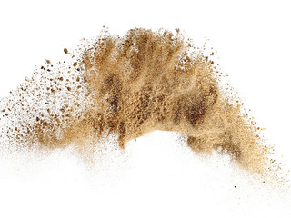 Dry river sand explosion