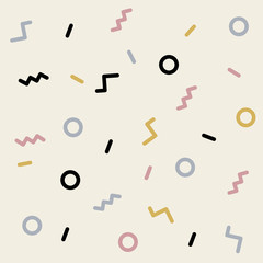 Wall Mural - vector abstract geometric pattern. trendy revivalist modern style from the 80's and 90's