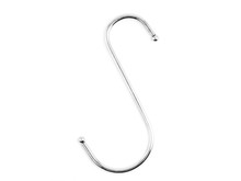 S-shape Metal Hook Isolated On White Background.