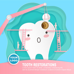 Poster - tooth with decay problem