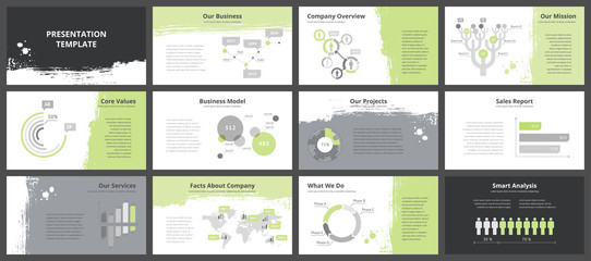 Wall Mural - business presentation templates