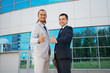 © Evgeny Sumin - a businessman in a suit around the office