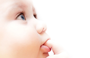profile of a little baby