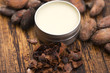 Natural cocoa butter. Healthy, beans.