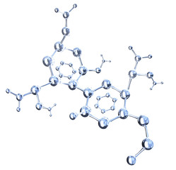 Wall Mural - abstract molecular structure