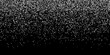 Rain from squared random placed pixels. Neural training conception. Falling information parts. Digital gradient from pixels mosaic. Abstract technologycal monochrome background. Vector illustration