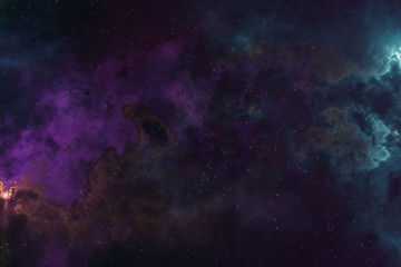 Wall Mural - high definition star field, colorful night sky space. nebula and galaxies in space. astronomy concep