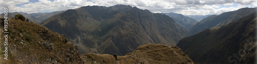 Plakat Panorama Andes Montains Północny Peru