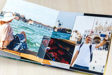 Open Book With Venice Image Photobook