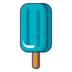 Poster - ice cream palette icon vector illustration design