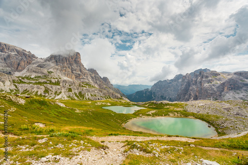 Zdjęcie XXL Piani jeziora, dolomit góry, Włochy