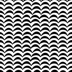 Wall Mural - Doodle waves seamless pattern.