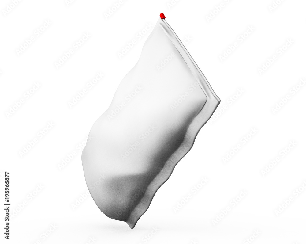 Blank Foil plastic white coffee bag isolated on white background ...