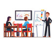 © iconicbestiary - Business man teacher giving lecture to employees