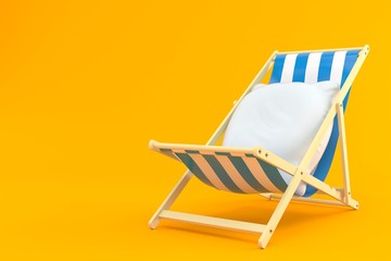 Wall Mural - Pillow on deck chair