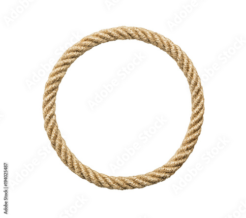 Fotografía Circle rope frame, including clipping path