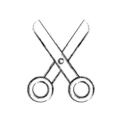 Sticker - scissors vector illustration