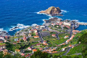 Canvas Print - Porto Moniz on Madeira island, Portugal