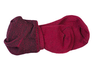 Wall Mural - Female socks burgundy red