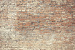© issalina - Old brick wall with white paint background texture