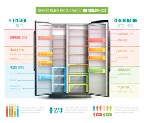 Refrigerator Organization Infographics