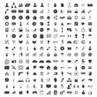 Vector set of 150 + web icons - SEO, development, business, finance, shopping, commerce, transport, media and arrows