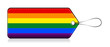 Gay flag lable, Label of product made by gay