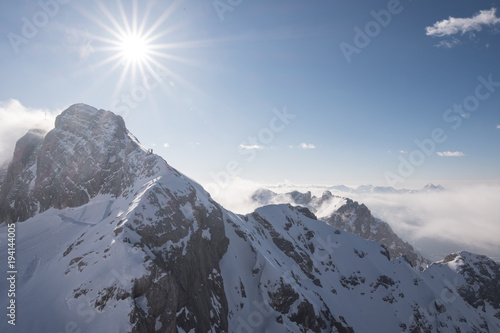 Plakat zimowe krajobrazy Austria