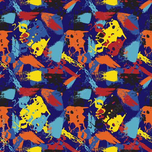 Seamless repeating pattern of brush strokes