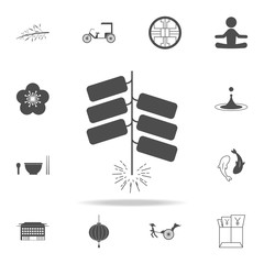 Wall Mural - Clapdags icon. Set of Chinese culture icons. Web Icons Premium quality graphic design. Signs and symbols collection, simple icons for websites, web design, mobile app