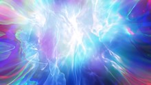 Abstract Spiritual Blue Fantasy Fractal Loop Background