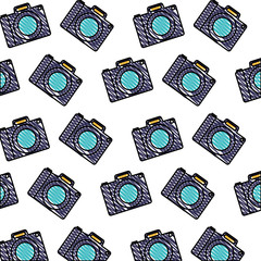 Wall Mural - camera photographic pattern background vector illustration design