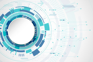 Abstract technological background vector.