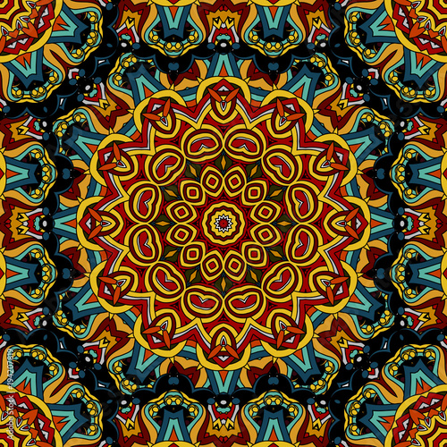 Seamless pattern morrocan vitrage ornament Poster Mural XXL