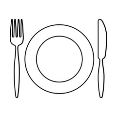 Poster - crockery  vector illustration