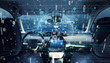 © metamorworks - Interior of autonomous car. Car digitalization concept.