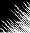 Vector Halftone Transition Abstract Wallpaper Pattern. Seamless Black And White Irregular Rounded Lines Background for modern flat web site design