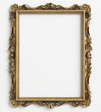 Classic Mirror Frame On White Background.Digital Illustration.3d Rendering